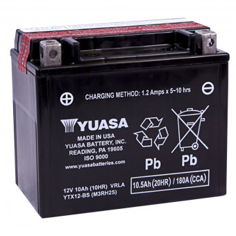 Batterie Moto Yuasa Yuasa YTX12BS (0.60 L)  Sans Entretien