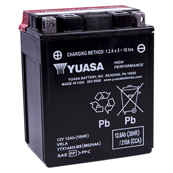 Batterie Moto Yuasa Yuasa YTX14AHBS (0.66 L) Sans Entretien