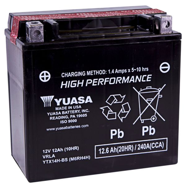 Batterie Moto Yuasa Yuasa YTX14H-BS .69LTR