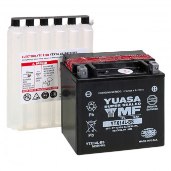 Batterie Moto Yuasa Yuasa YTX14L-BS (0.69 L)