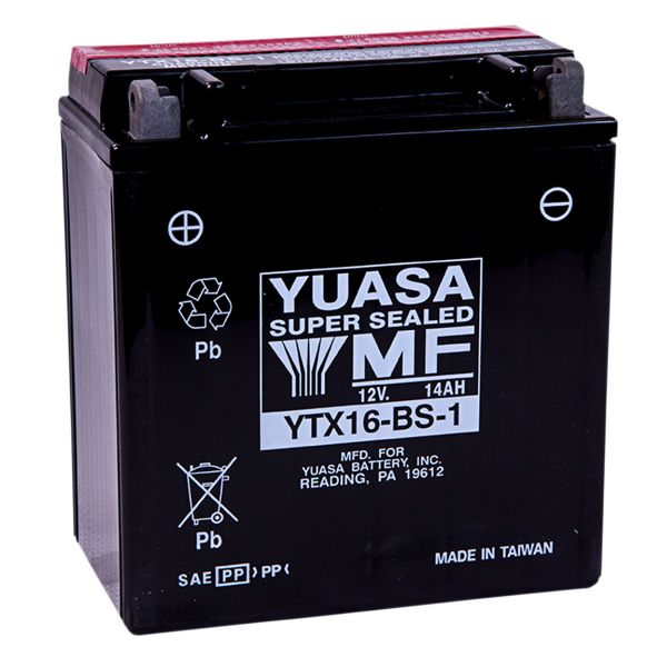 Batterie Moto Yuasa Yuasa YTX16BS1 (0.78 L) Sans Entretien