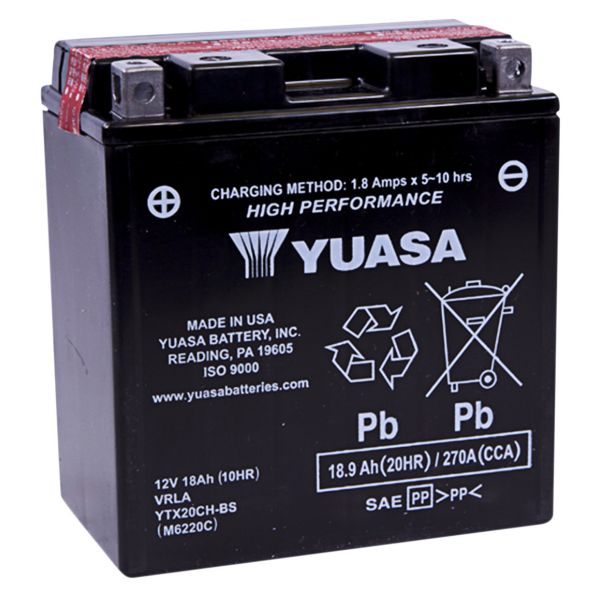 Batterie Moto Yuasa Yuasa YTX20CH-BS (0.82 L)