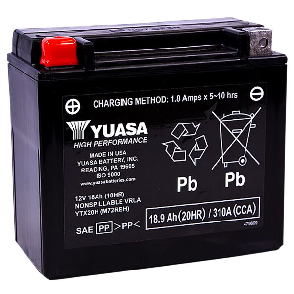 Batterie Moto Yuasa Yuasa YTX20H FA