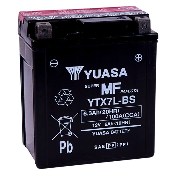 Batterie Moto Yuasa Yuasa YTX7LBS (0.33 L) Sans Entretien