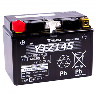 Batterie Moto Yuasa Yuasa YTZ14S Sans Entretien Batterie Moto Yuasa Yuasa YTZ14S Sans Entretien