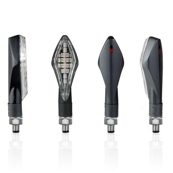 Clignotants moto & scooter Chaft Hunter Matt Black Clignotants moto & scooter Chaft Hunter Matt Black