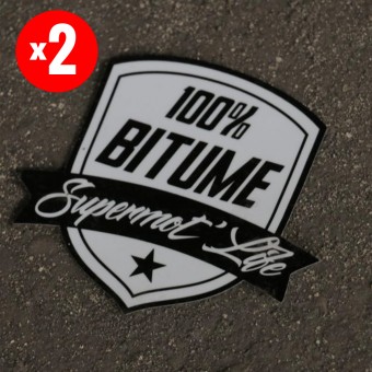 Kit Autocollants Moto 100% Bitume Lot de 2 Stickers Supermot Life 9 x 8 cm Black Kit Autocollants Moto 100% Bitume Lot de 2 Stickers Supermot Life 9 x 8 cm Black