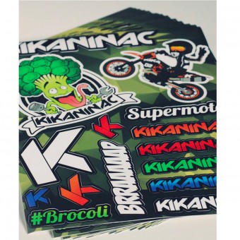 Kikaninac Planche Stickers Brocolis