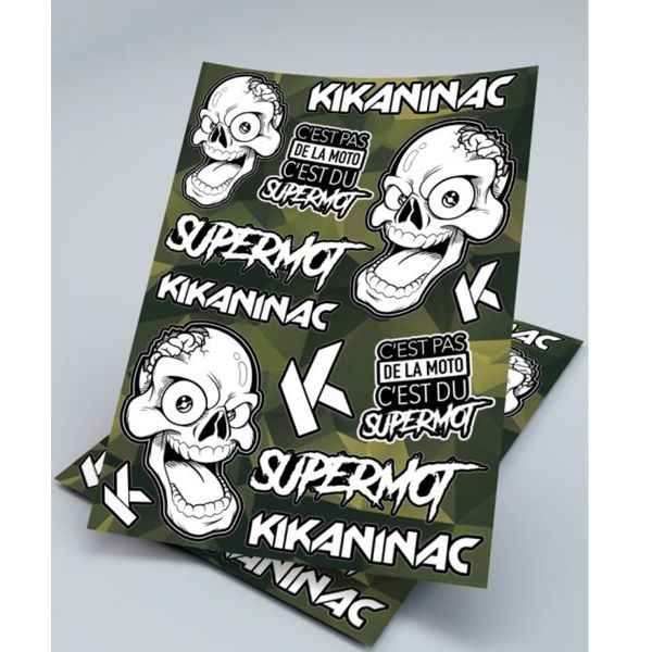 Kikaninac Planche Stickers Supermot