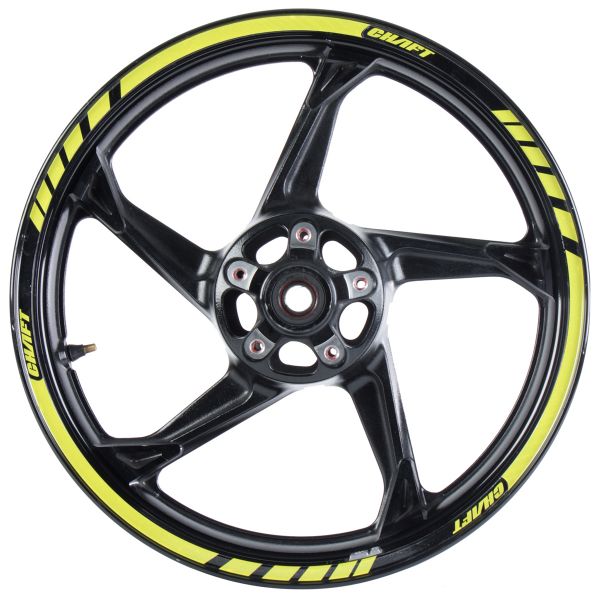 Stickers Chaft Filets de Jante Deluxe Jaune Stickers Chaft Filets de Jante Deluxe Jaune