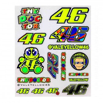 Kit Autocollants Moto VR 46 Stickers Big VR46 Multicolore Kit Autocollants Moto VR 46 Stickers Big VR46 Multicolore
