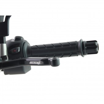 Poignees moto & scooter Chaft Super Grip Noir 125mm Poignees moto & scooter Chaft Super Grip Noir 125mm