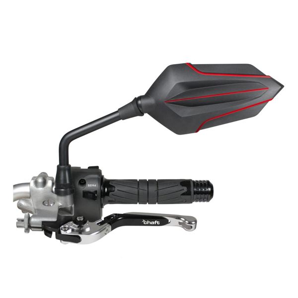 Retroviseurs moto & scooter Chaft Chucky Black Red CE Retroviseurs moto & scooter Chaft Chucky Black Red CE