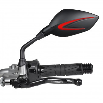 Retroviseurs moto & scooter Chaft Extra Black Red