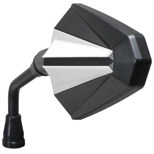 Retroviseurs moto & scooter Chaft Glory Matt Black White