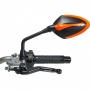 Retroviseurs moto & scooter Chaft Story Matt Black Orange