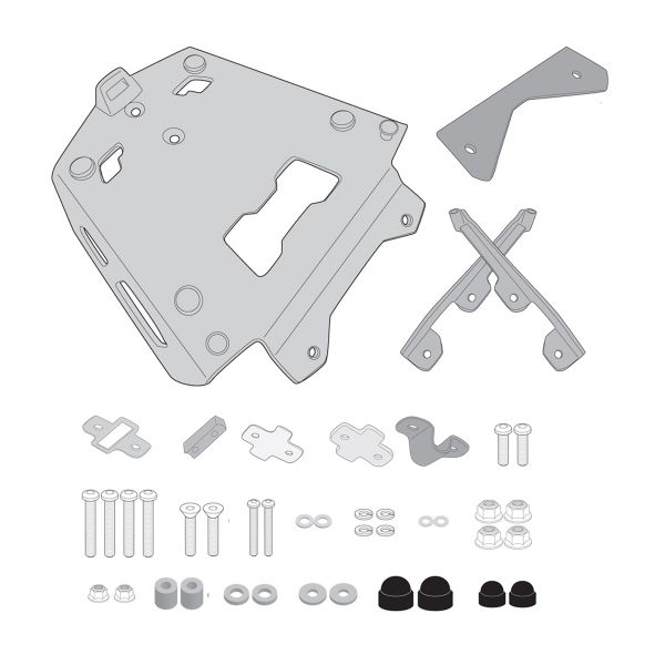 Kit de fixation Top Case Givi Support Alu Monokey SRA5134 BMW F850GS Adventure (19-20) Kit de fixation Top Case Givi Support Alu Monokey SRA5134 BMW F850GS Adventure (19-20)
