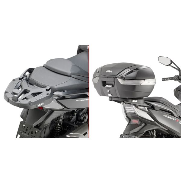 Kit de fixation Top Case Givi Support Monolock - Monokey SR6112 Kymco Xciting S400i (18-21) Kit de fixation Top Case Givi Support Monolock - Monokey SR6112 Kymco Xciting S400i (18-21)