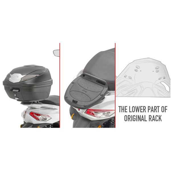 Kit de fixation Top Case Givi Support Monolock SR7057 Sym HD300 (19-20) Kit de fixation Top Case Givi Support Monolock SR7057 Sym HD300 (19-20)