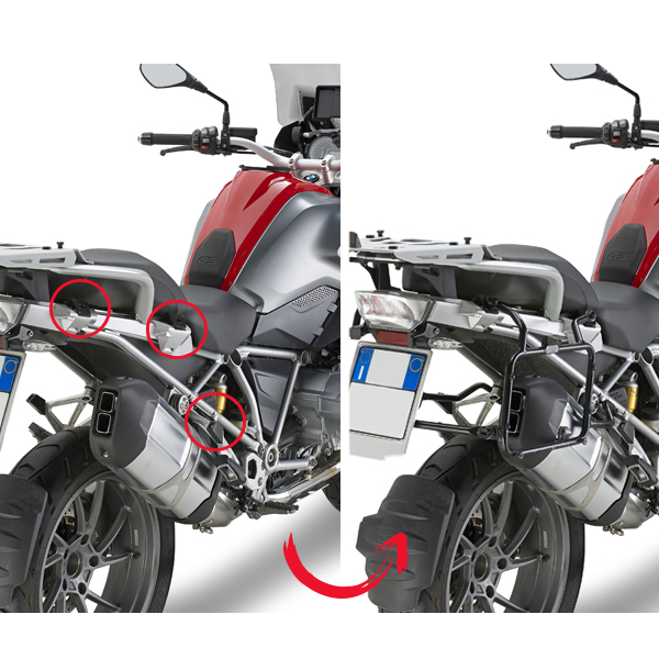 Kits de fixation valise Givi Support Liaison Rapide Valise PLR5108 BMW R1200GS/R1250GS (13-20) Kits de fixation valise Givi Support Liaison Rapide Valise PLR5108 BMW R1200GS/R1250GS (13-20)