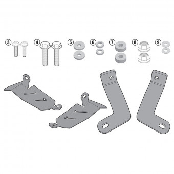 Kits de fixation valise Givi Kit spécifique 2118KIT Yamaha MT-07 (14-17) Kits de fixation valise Givi Kit spécifique 2118KIT Yamaha MT-07 (14-17)