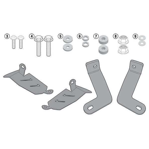 Kits de fixation valise Givi Kit spcifique 2118KIT Yamaha MT-07 (14-17)