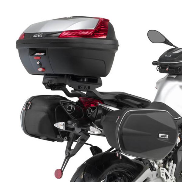 Kits de fixation valise Givi Support sacoches Easylock TE6702 Aprilia Shiver 750 (10-16) Kits de fixation valise Givi Support sacoches Easylock TE6702 Aprilia Shiver 750 (10-16)