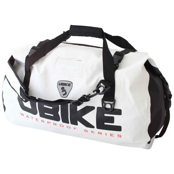 Sacoches de selle UBIKE Sacoche de Selle Duffle Bag 50L Blanc Noir Sacoches de selle UBIKE Sacoche de Selle Duffle Bag 50L Blanc Noir