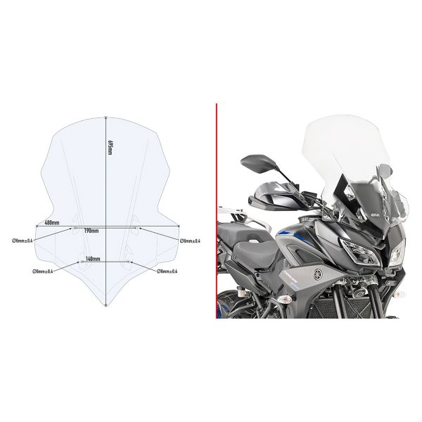 Bulle Givi Bulle 2139DT Yamaha Tracer 900/Tracer 900GT (18-20) Bulle Givi Bulle 2139DT Yamaha Tracer 900/Tracer 900GT (18-20)