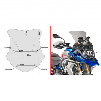 Bulle Givi Bulle 5124D BMW R1200GS (16-18)/R1250GS (19-22) Bulle Givi Bulle 5124D BMW R1200GS (16-18)/R1250GS (19-22)