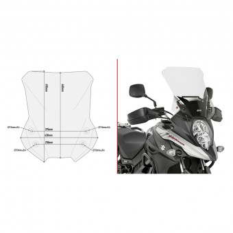 Bulle Givi Bulle D3112ST Suzuki V-Strom 650 (17-20) Bulle Givi Bulle D3112ST Suzuki V-Strom 650 (17-20)