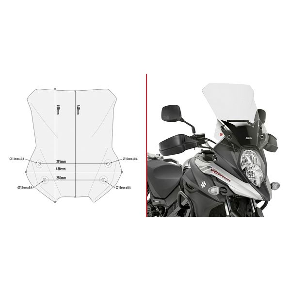 Bulle Givi Bulle D3112ST Suzuki V-Strom 650 (17-20)