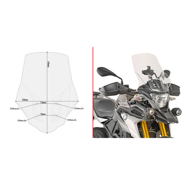 Bulle Givi Bulle D5126ST BMW G310GS (17-20)