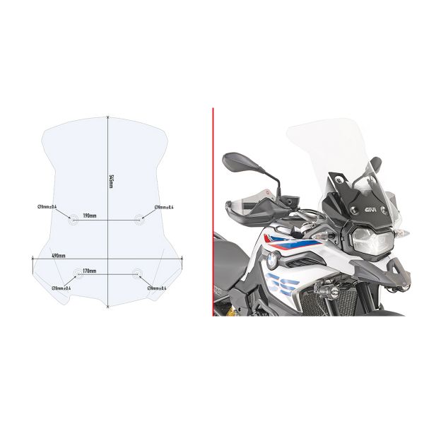 Bulle Givi Bulle D5127ST BMW F750GS/F850GS (18-20)
