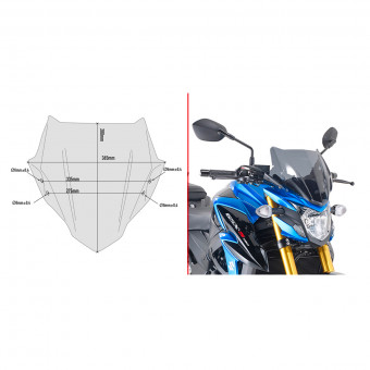 Bulle Givi Bulle fume A3113 Suzuki GSX-S750 (17-20)