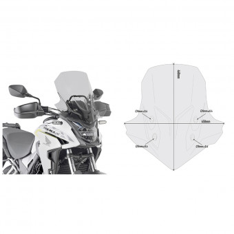 Bulle Givi Bulle fumée D1171S Honda CB500X (19-20) Bulle Givi Bulle fumée D1171S Honda CB500X (19-20)
