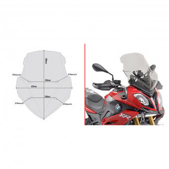 Bulle Givi Bulle fumée D5119S BMW S1000XR (15-19) Bulle Givi Bulle fumée D5119S BMW S1000XR (15-19)