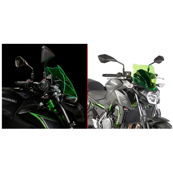 Bulle Givi Bulle fume verte A4117GR Kawasaki Z650 (17-19)