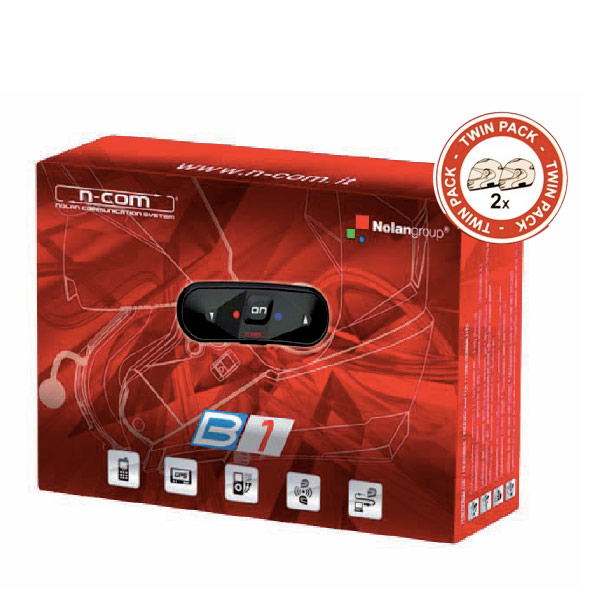 Pi�ces & Accessoires moto Nolan Kit Bluetooth B1 Twin Pack pour N104 - N44 - N87 - N40 - N40 5 - N44 Evo