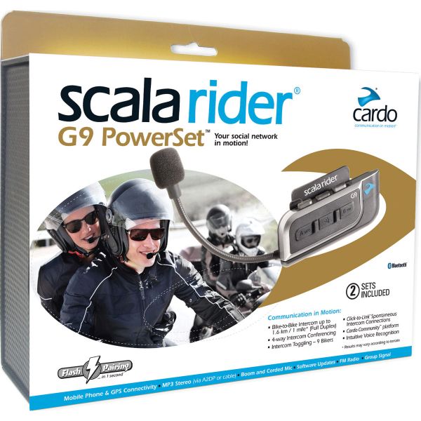 Pi�ces & Accessoires moto Cardo Scala G9 Power Set