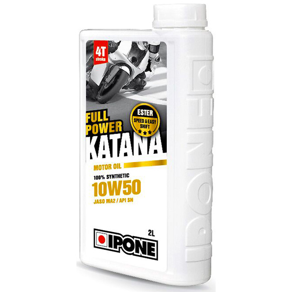Huile moteur IPONE Full Power Katana - 10W50 - 2 Litres 4T Huile moteur IPONE Full Power Katana - 10W50 - 2 Litres 4T