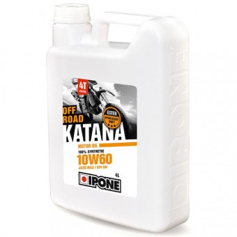 Huile moteur IPONE Katana Off Road - 10W60 - 4 Litres 4T Huile moteur IPONE Katana Off Road - 10W60 - 4 Litres 4T