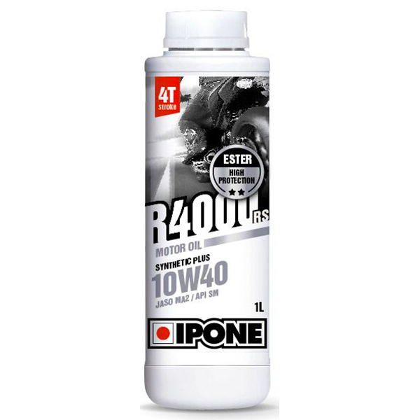 Huile moteur IPONE R4000 RS - 10W40 Synthetic Plus - 1 Litre 4T Huile moteur IPONE R4000 RS - 10W40 Synthetic Plus - 1 Litre 4T