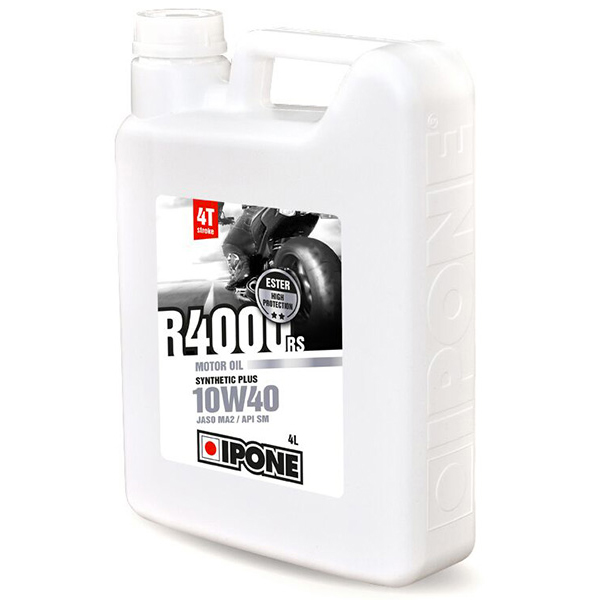 Huile moteur IPONE R4000 RS - 10W40 Synthetic Plus - 4 Litres 4T