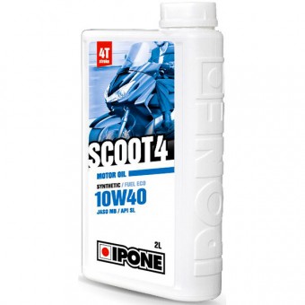 Huile moteur IPONE Scoot 4 - 10W40 Synthetic - 2 Litres 4T Huile moteur IPONE Scoot 4 - 10W40 Synthetic - 2 Litres 4T