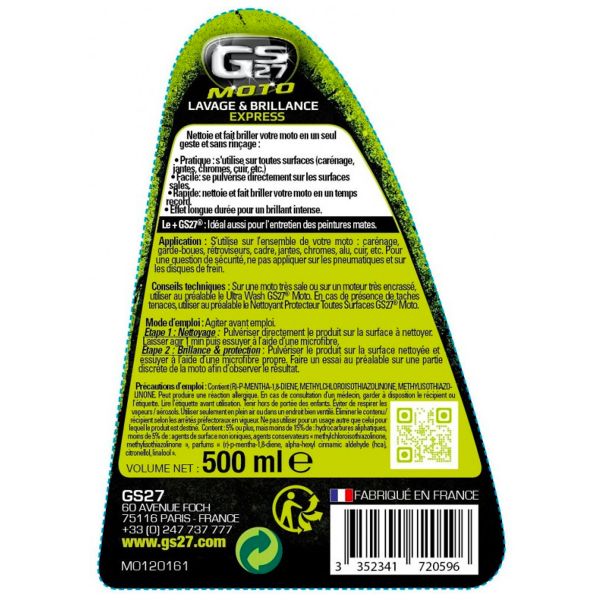 GS27 Lavage et Brillance Express