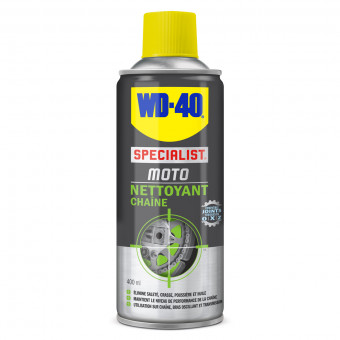 Entretien chaine moto WD-40 Nettoyant Chaine 400ML Entretien chaine moto WD-40 Nettoyant Chaine 400ML