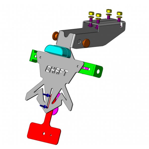 Support de plaque Chaft Support de plaque Chaft Honda CB500F/CB500X/CBR500R (16-22)