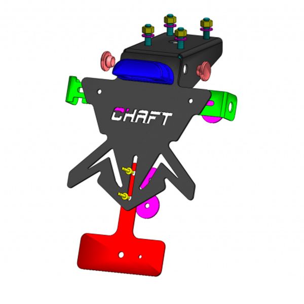 Support de plaque Chaft Support de plaque Chaft Kawasaki Z1000 (14-19)