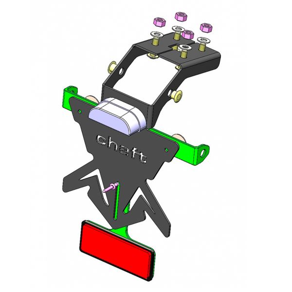 Support de plaque Chaft Support de plaque Chaft Kawasaki Z125/Ninja 125 (19-20)
